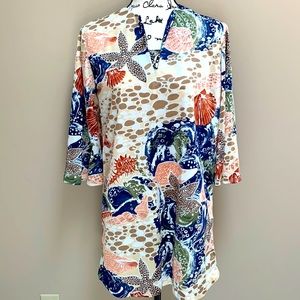 EUC Vintage Handmade Tunic Shells Bell Sleeves M/L (A5)